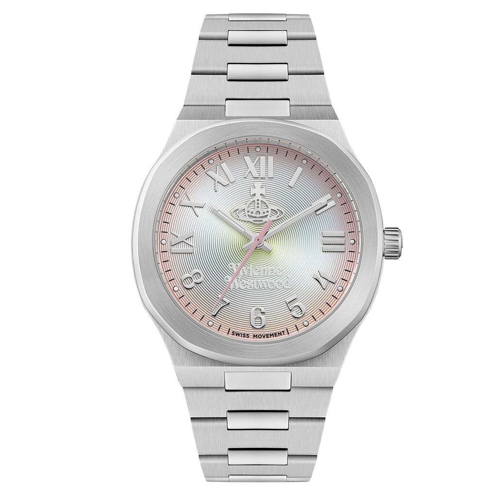 Vivienne Westwood Merton 39mm Multi-Colour Dial Steel Ladies Quartz Watch VV318MTSL