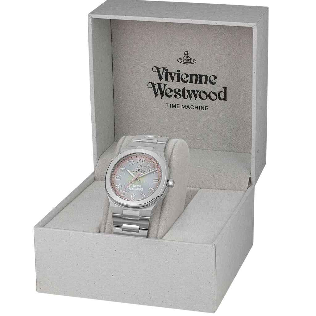 Vivienne Westwood Merton 39mm Multi-Colour Dial Steel Ladies Quartz Watch VV318MTSL